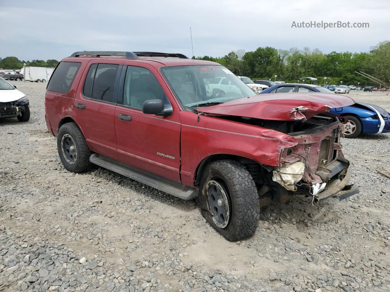 2005 Ford Explorer Xlt Red vin: 1FMZU73E85UA92773