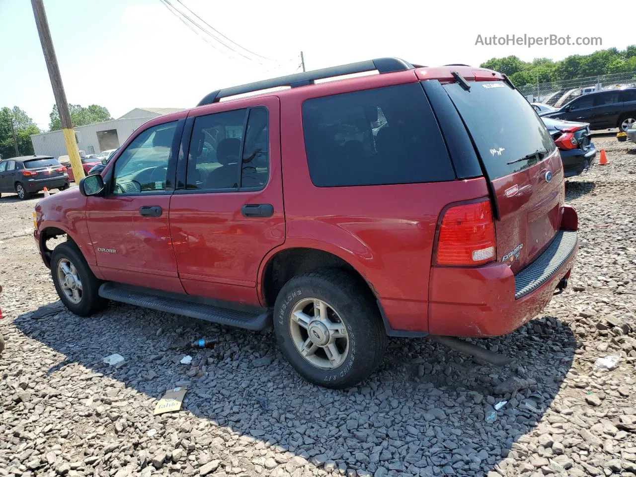 2005 Ford Explorer Xlt Red vin: 1FMZU73EX5UB47093