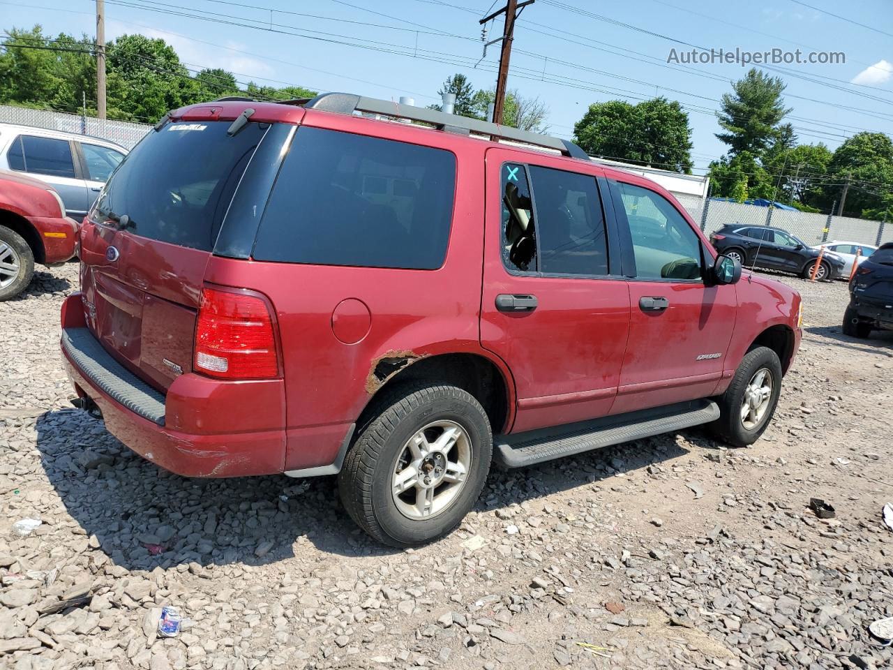 2005 Ford Explorer Xlt Red vin: 1FMZU73EX5UB47093