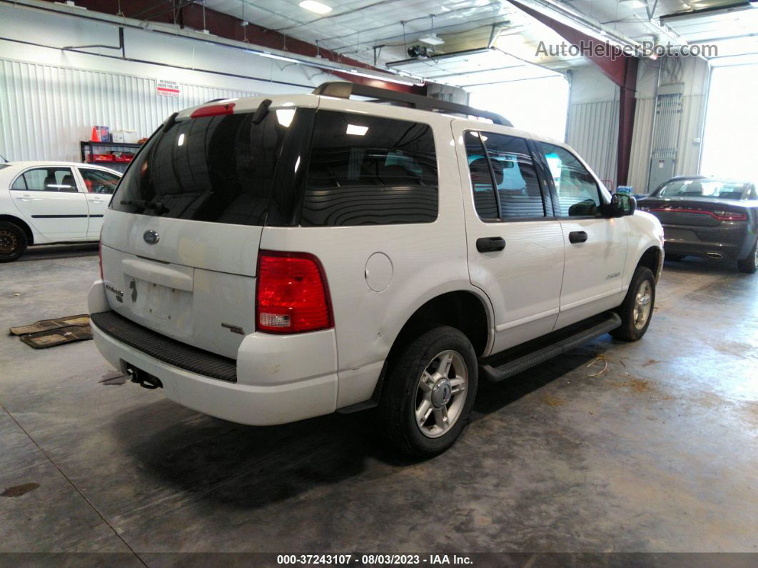 2005 Ford Explorer Xlt White vin: 1FMZU73K35ZA17276