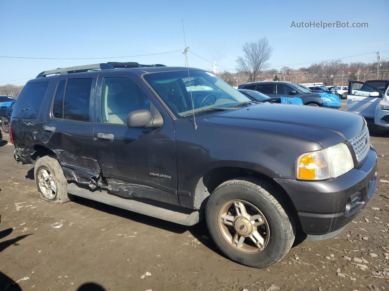 2005 Ford Explorer Xlt Gray vin: 1FMZU73K55UB53891