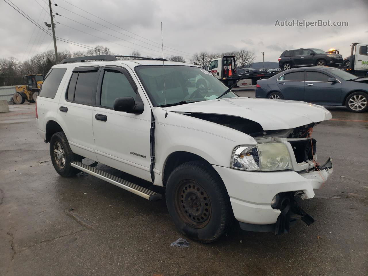 2005 Ford Explorer Xlt White vin: 1FMZU73K65UB23069