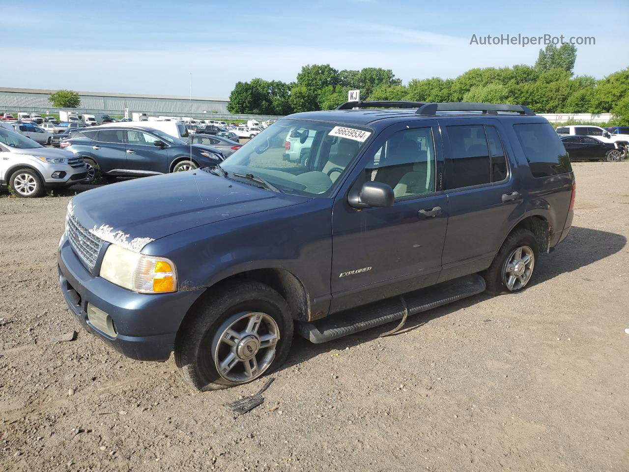 2005 Ford Explorer Xlt Blue vin: 1FMZU73K85ZA23073