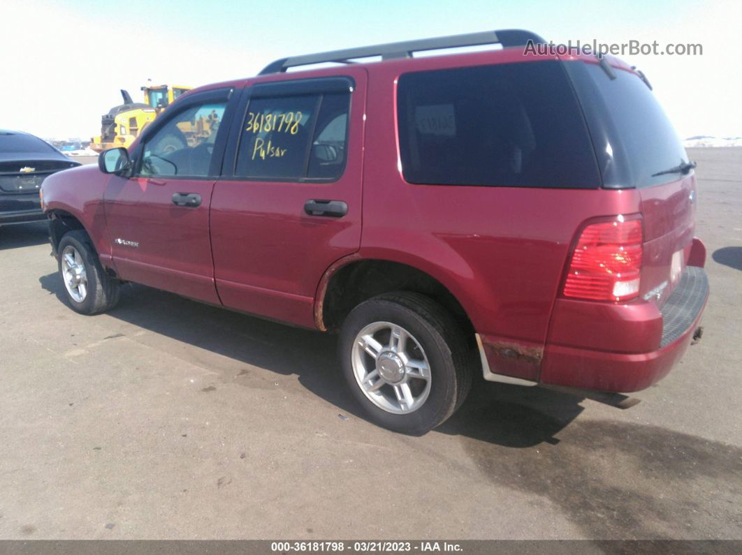 2005 Ford Explorer Xlt Red vin: 1FMZU73K95ZA03608