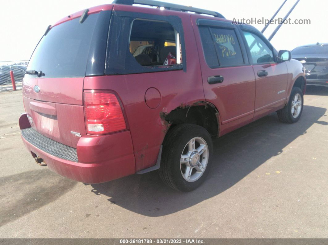 2005 Ford Explorer Xlt Red vin: 1FMZU73K95ZA03608