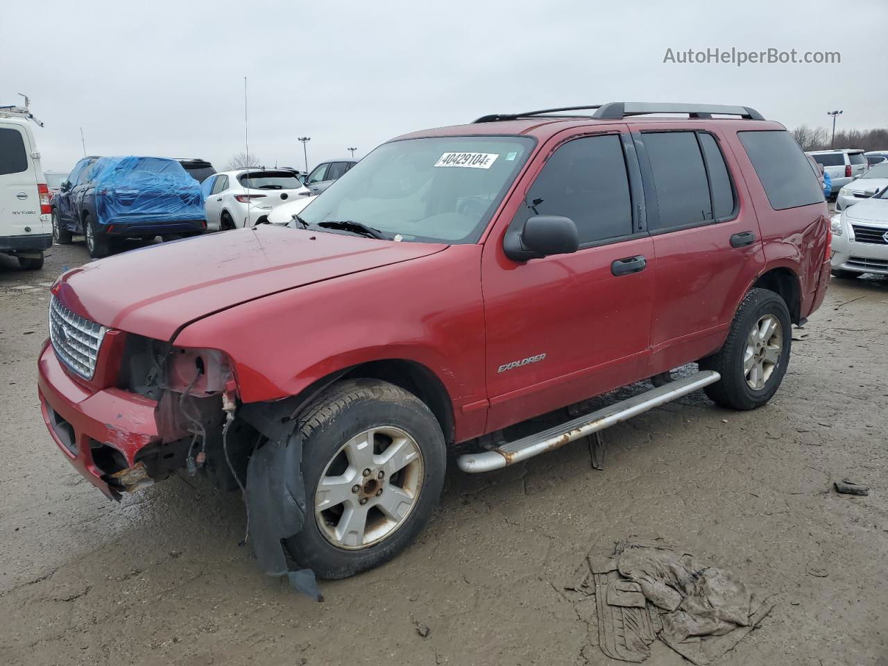 2005 Ford Explorer Xlt Burgundy vin: 1FMZU73W75UB86779