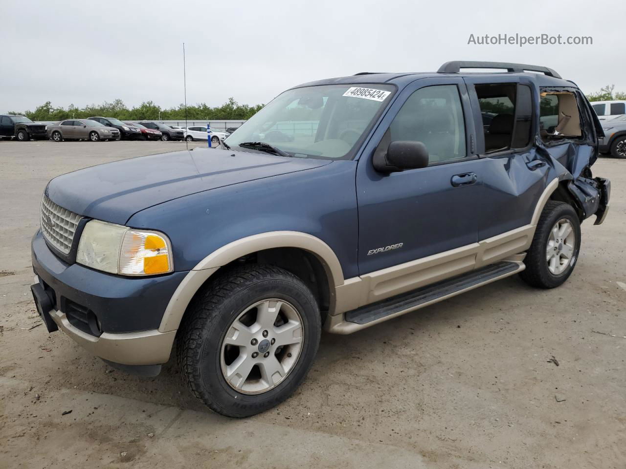 2005 Ford Explorer Eddie Bauer Blue vin: 1FMZU74E95UB04539