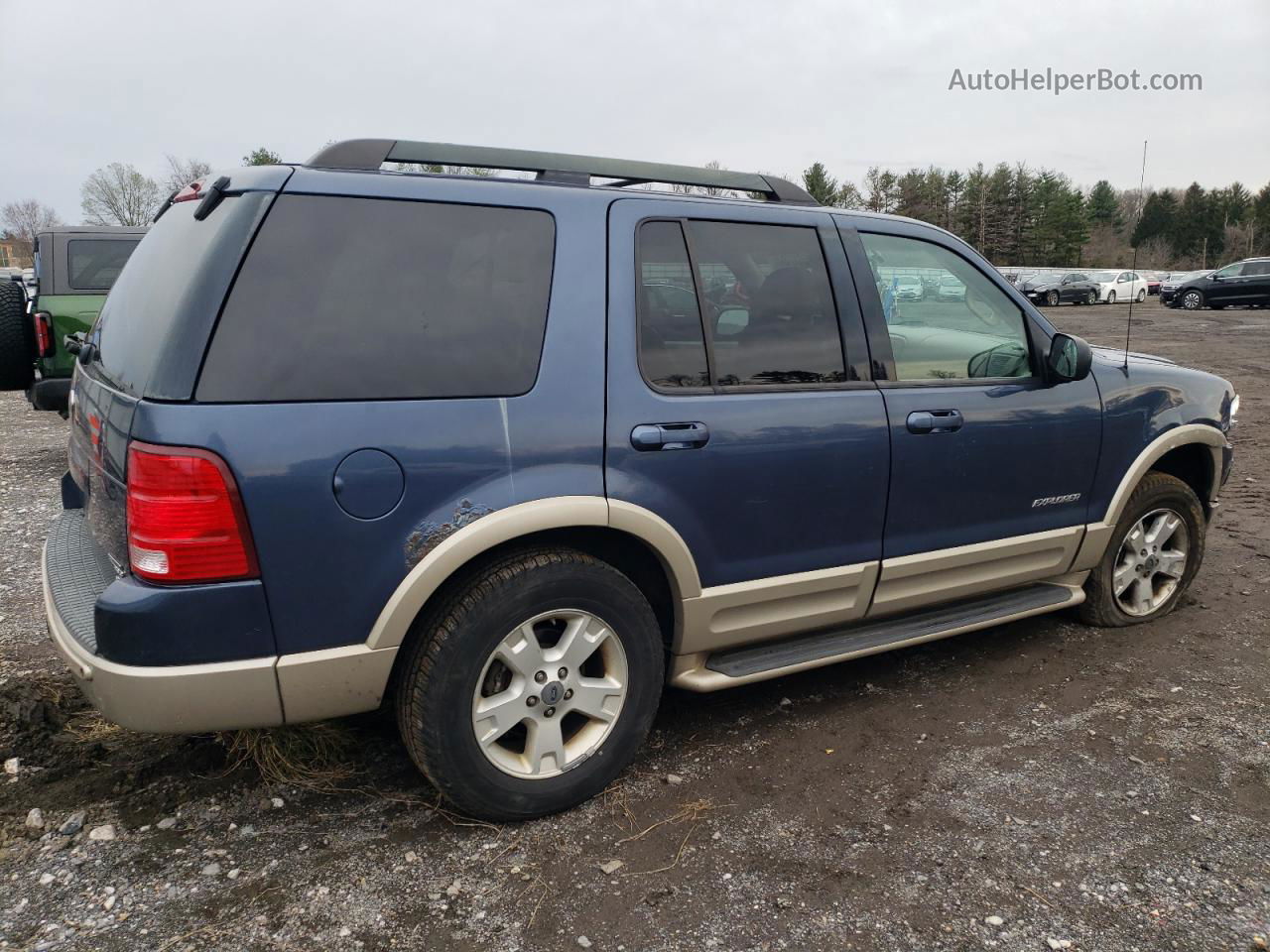 2005 Ford Explorer Eddie Bauer Blue vin: 1FMZU74W95UA44044