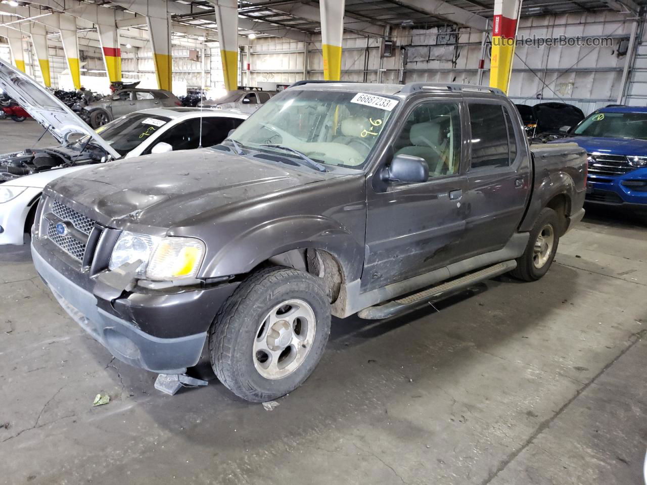 2005 Ford Explorer Sport Trac  Gray vin: 1FMZU77K05UB90549