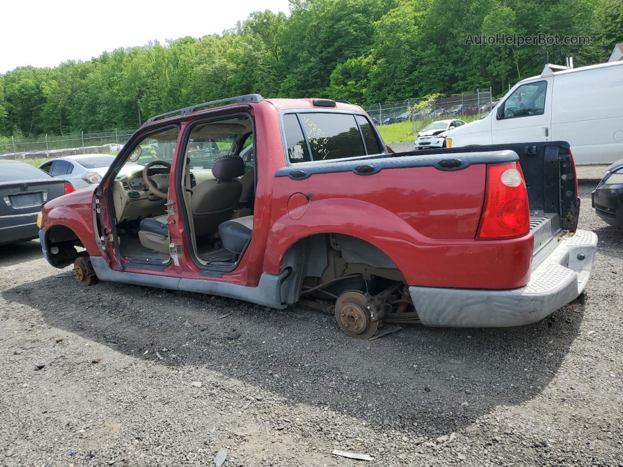 2005 Ford Explorer Sport Trac  Red vin: 1FMZU77K65UA88608