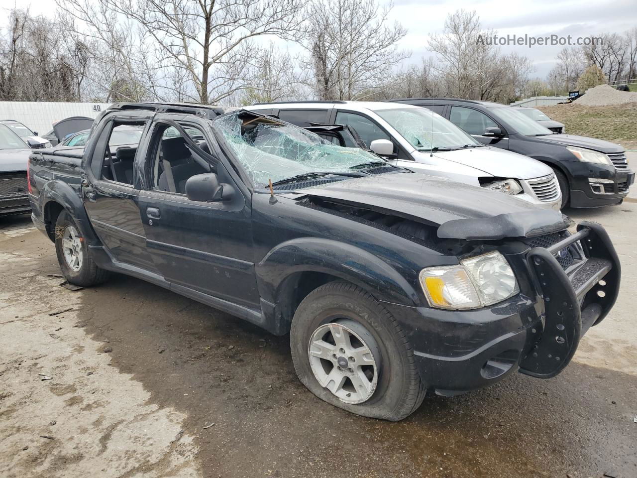 2005 Ford Explorer Sport Trac  Black vin: 1FMZU77K75UB45740