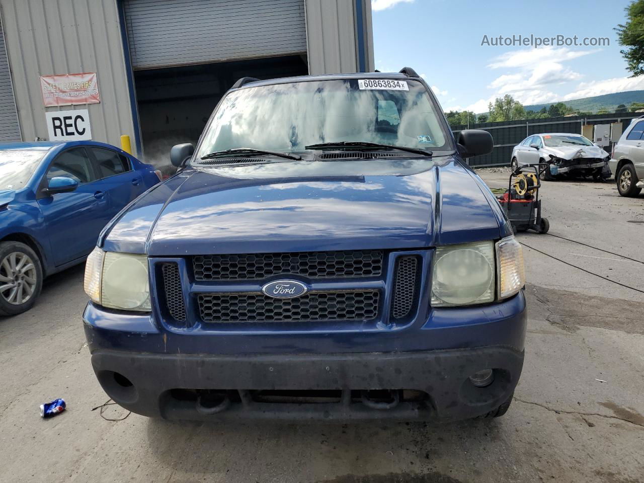 2005 Ford Explorer Sport Trac  Blue vin: 1FMZU77K85UB60103