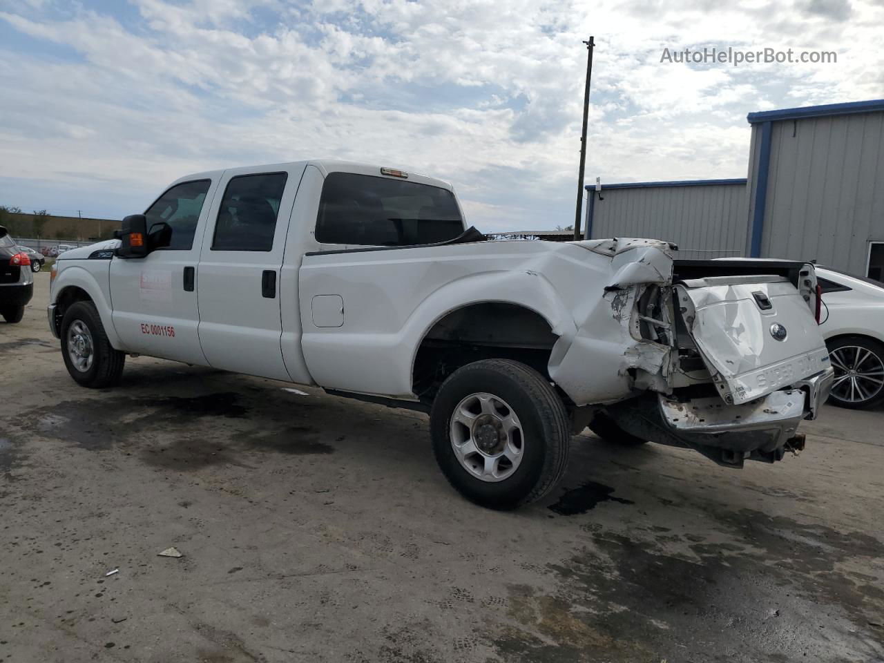 2016 Ford F250 Super Duty White vin: 1FT7W2A61GED45157