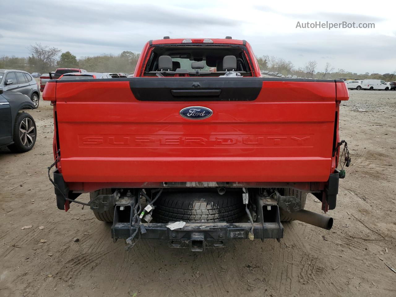 2020 Ford F250 Super Duty Red vin: 1FT7W2A66LEC22996