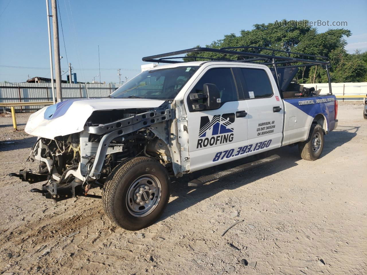 2020 Ford F250 Super Duty White vin: 1FT7W2A69LEE59790