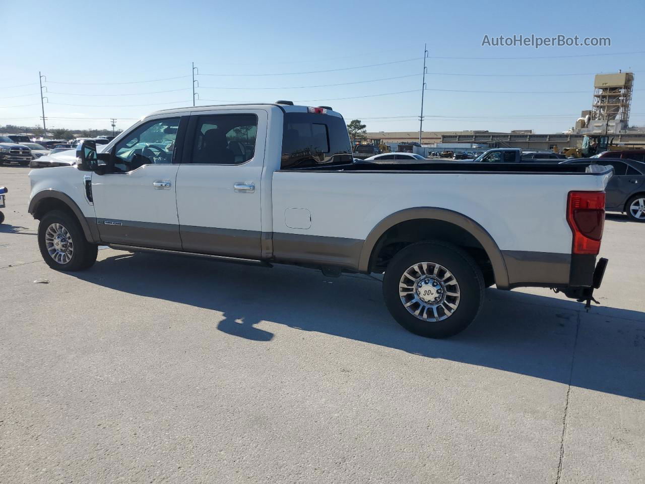2020 Ford F250 Super Duty White vin: 1FT7W2AT1LEC37136
