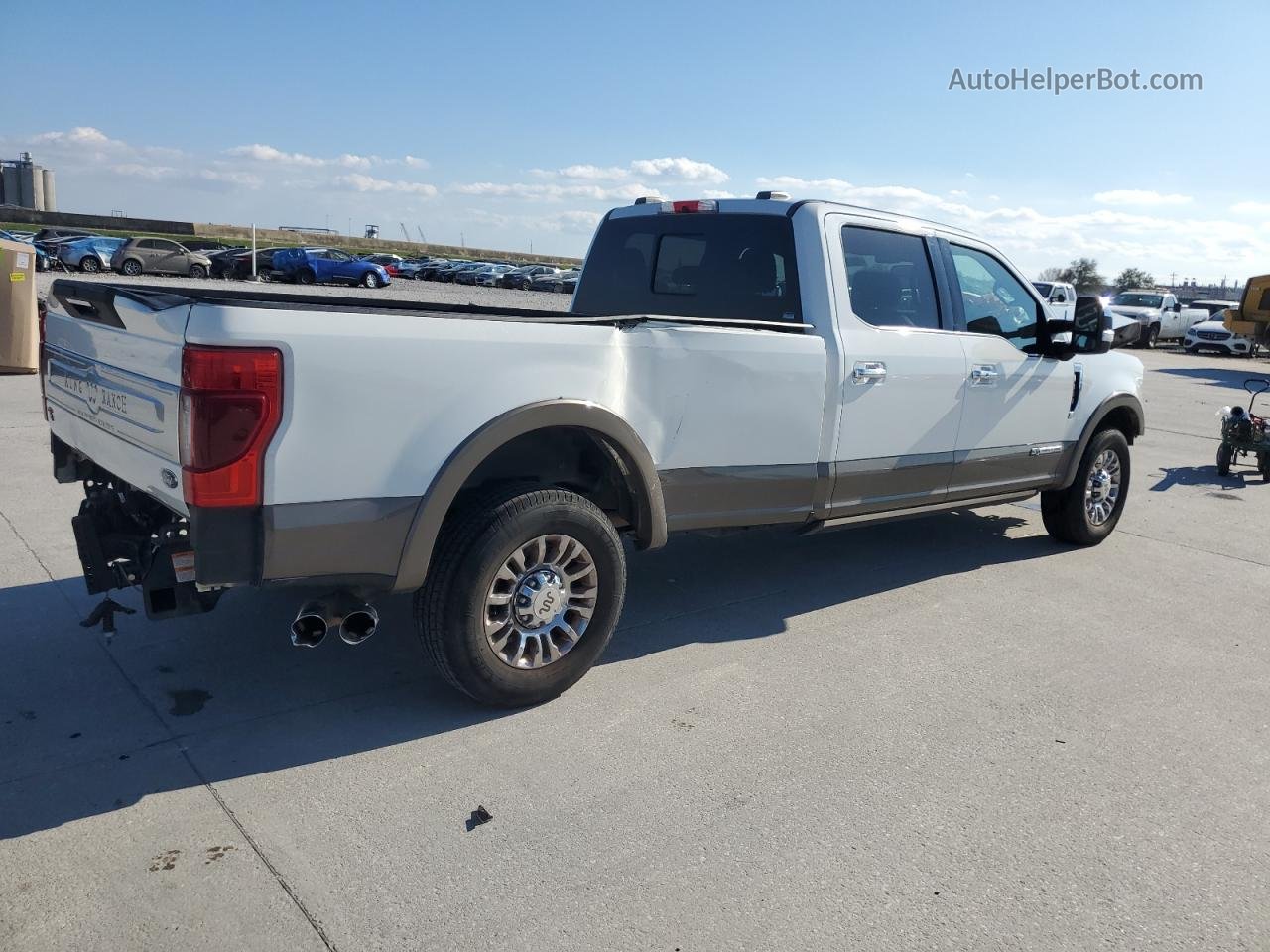 2020 Ford F250 Super Duty White vin: 1FT7W2AT1LEC37136