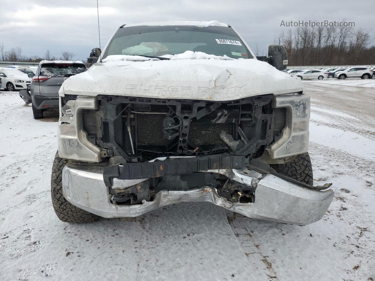 2020 Ford F250 Super Duty White vin: 1FT7W2B60LEC22880