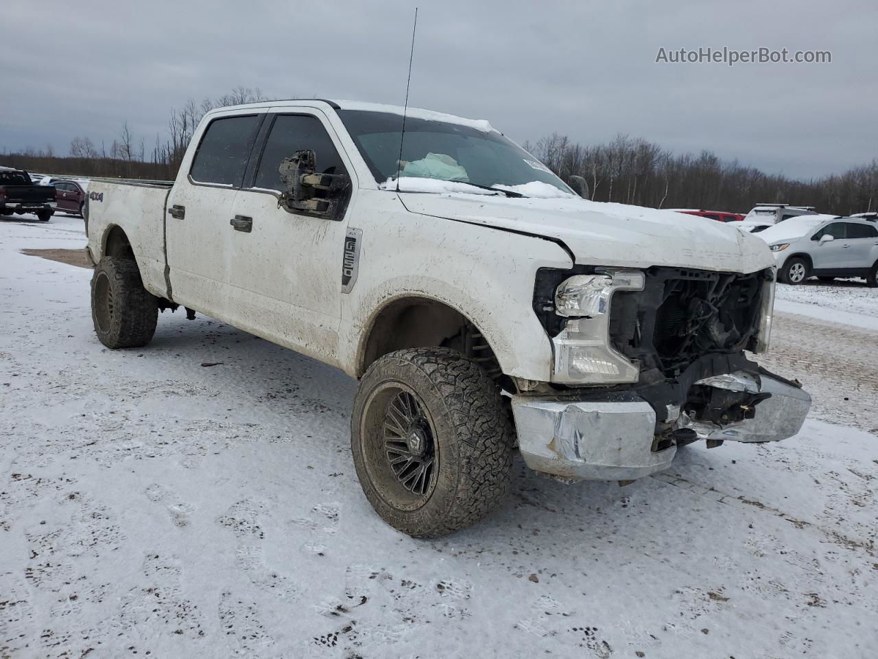 2020 Ford F250 Super Duty White vin: 1FT7W2B60LEC22880