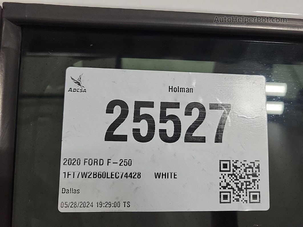 2020 Ford F250 Super Duty vin: 1FT7W2B60LEC74428