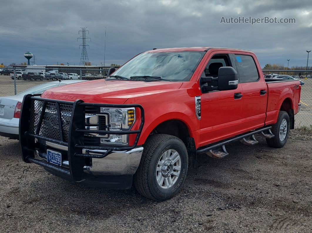 2018 Ford F-250 Xlt Red vin: 1FT7W2B61JEC26854