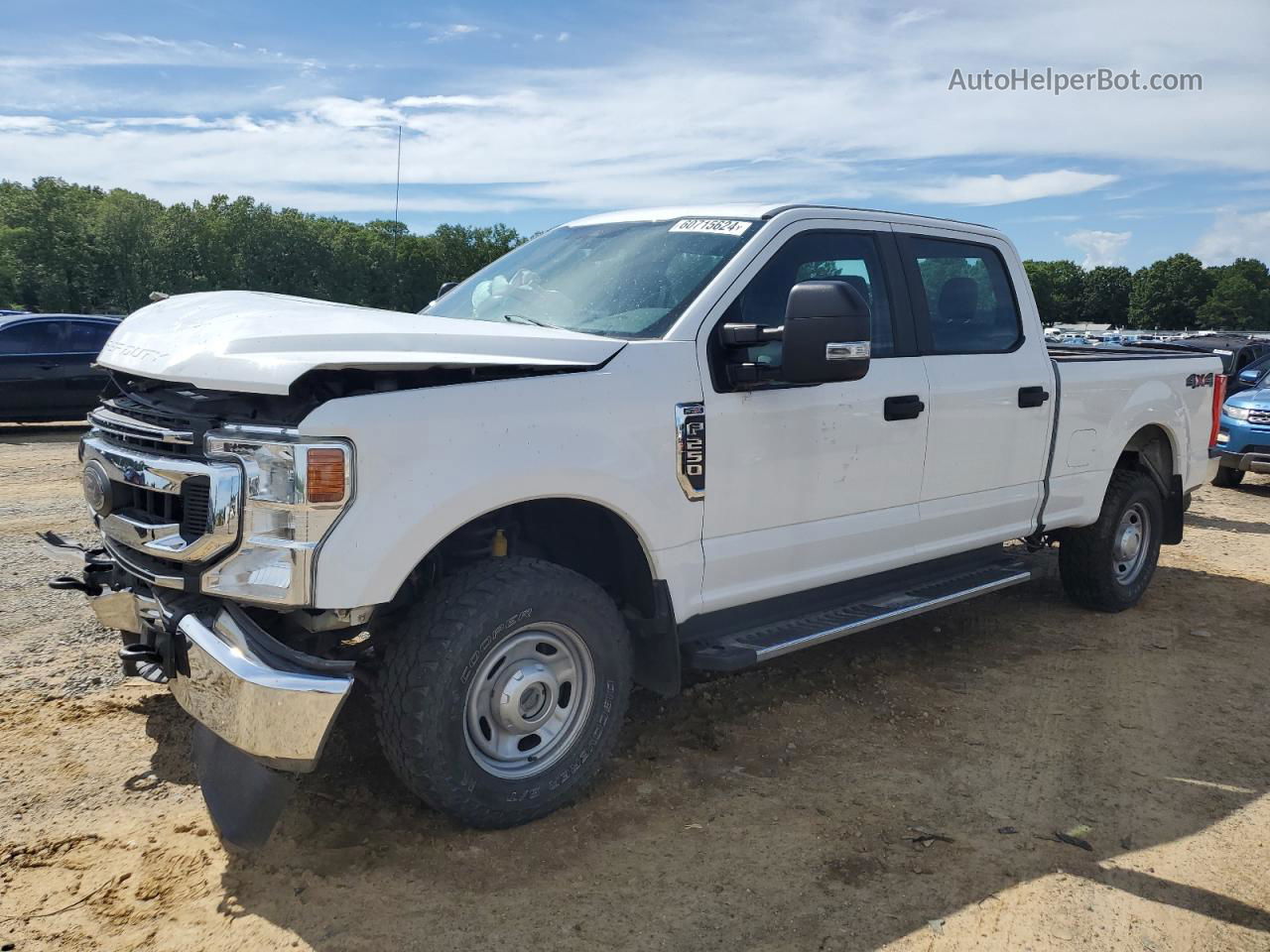 2020 Ford F250 Super Duty White vin: 1FT7W2B61LED02155