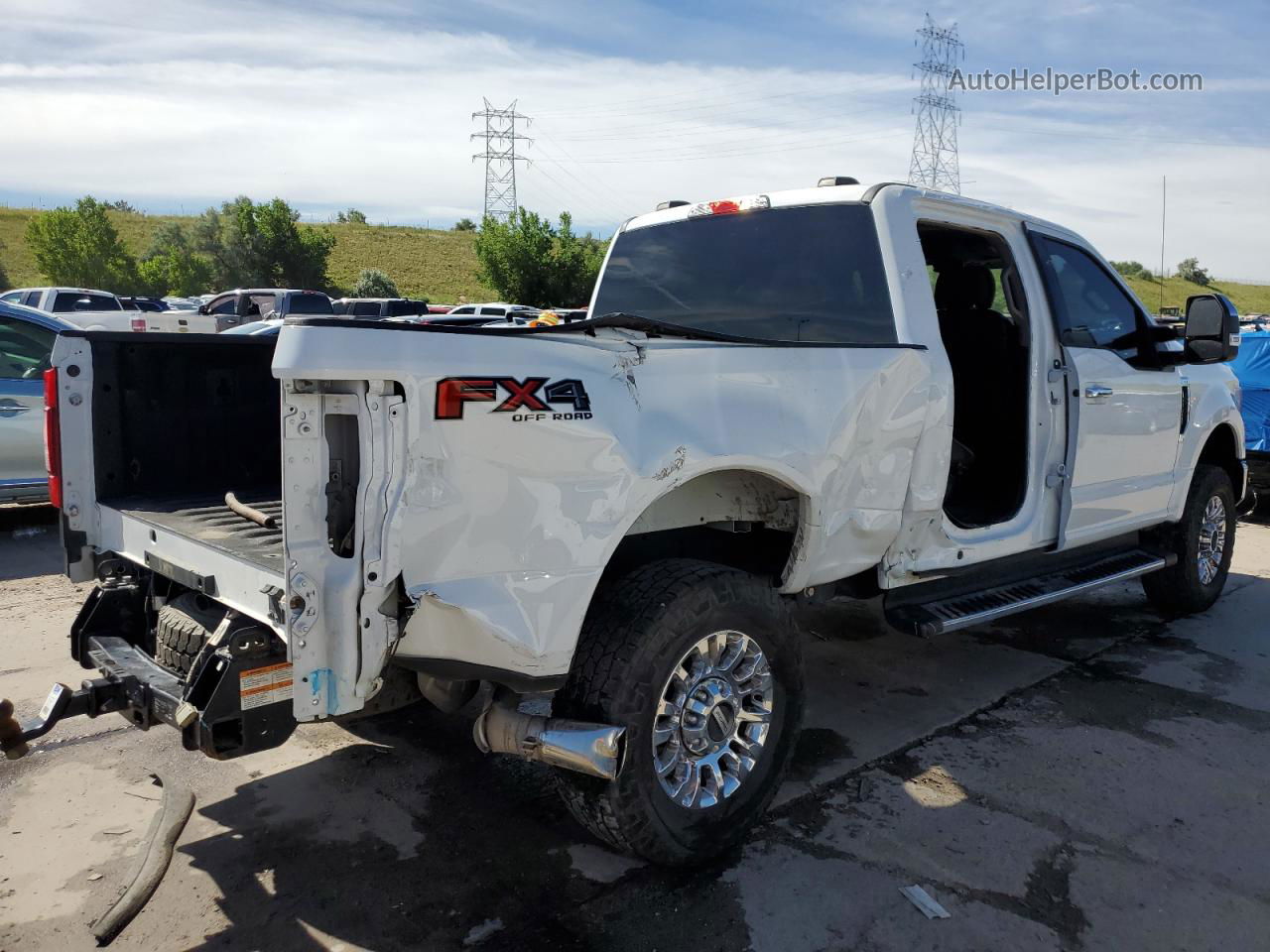 2020 Ford F250 Super Duty White vin: 1FT7W2B61LED16945