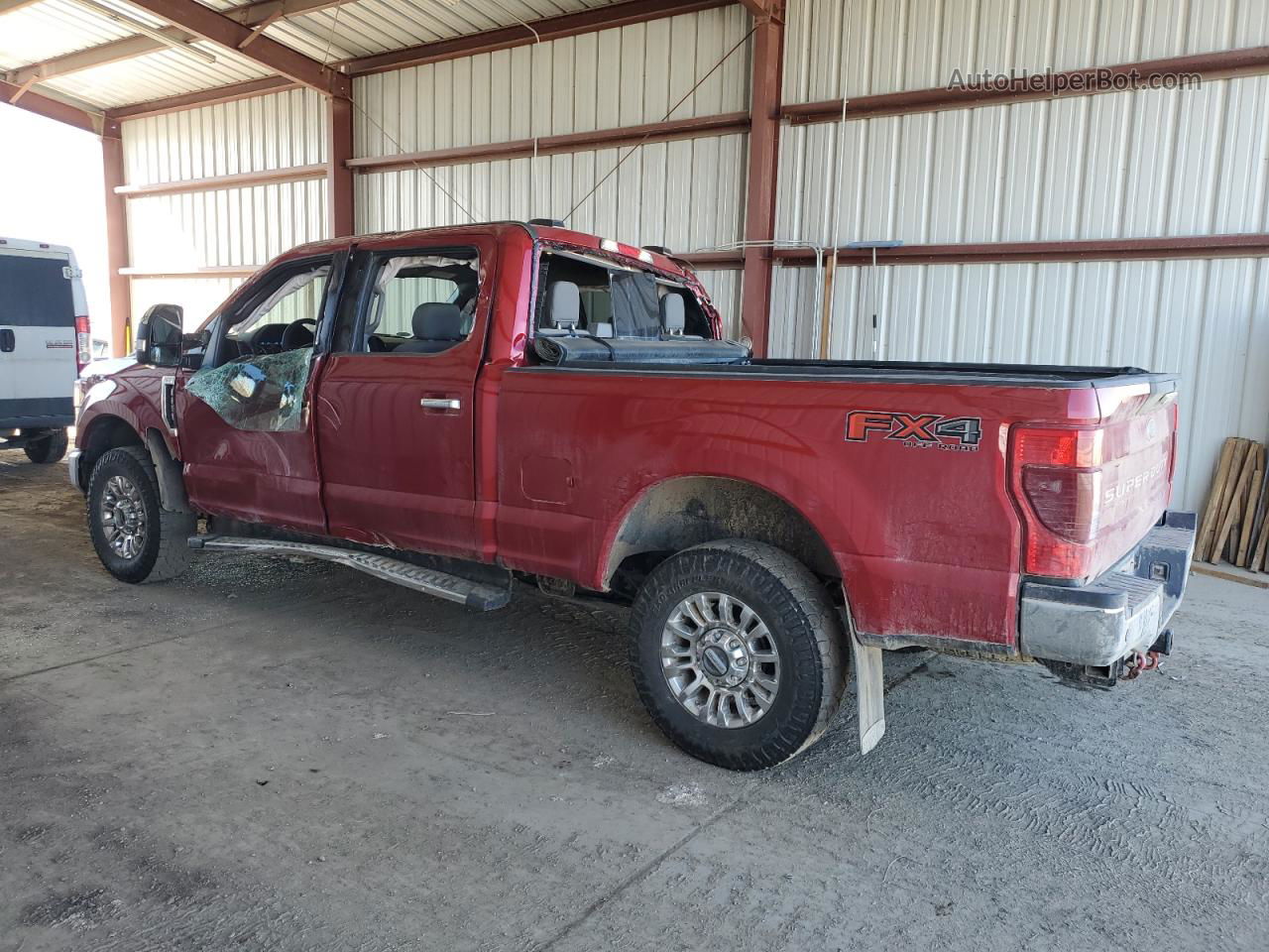 2020 Ford F250 Super Duty Red vin: 1FT7W2B61LEE33229