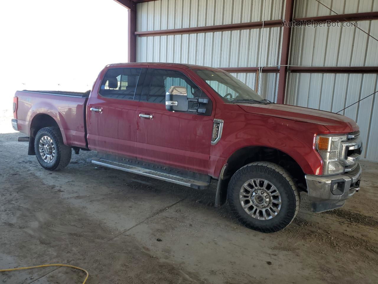 2020 Ford F250 Super Duty Red vin: 1FT7W2B61LEE33229