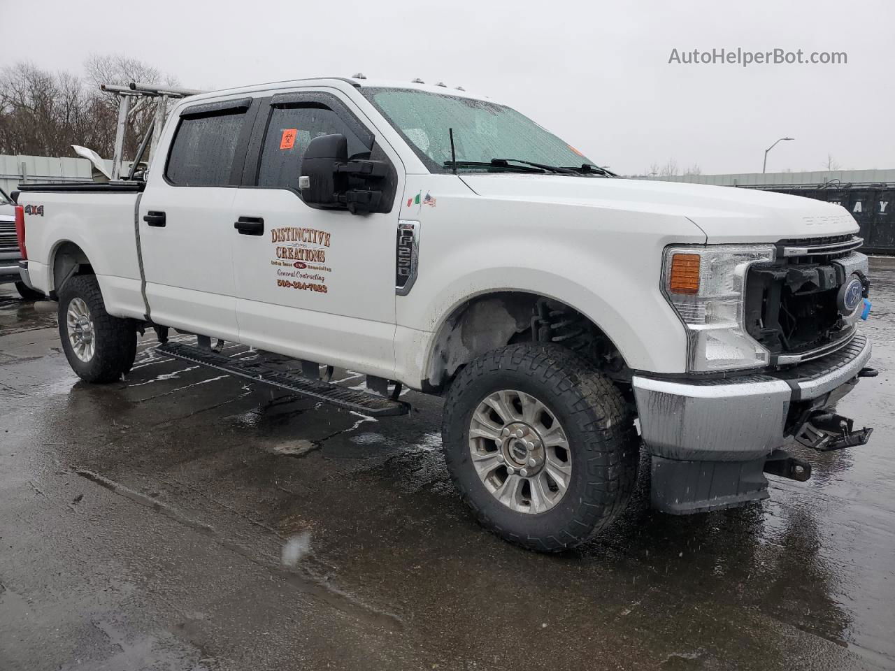 2020 Ford F250 Super Duty White vin: 1FT7W2B62LEC84278