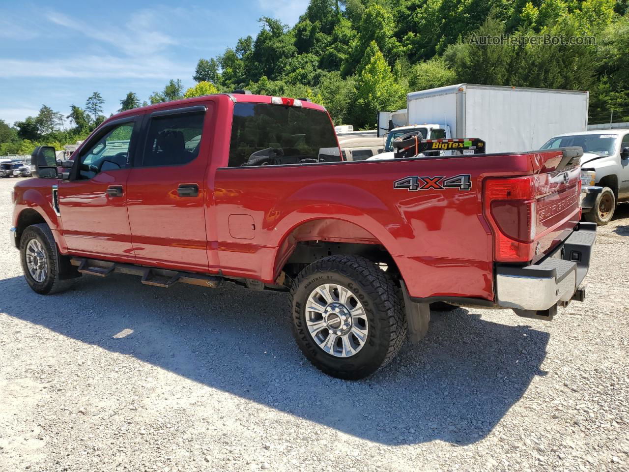 2020 Ford F250 Super Duty Red vin: 1FT7W2B62LED04223