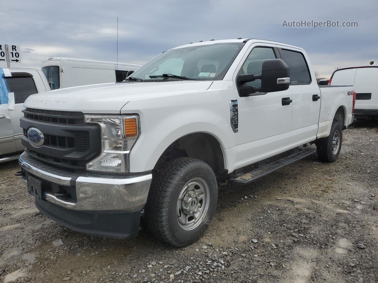 2020 Ford F250 Super Duty White vin: 1FT7W2B62LED41336