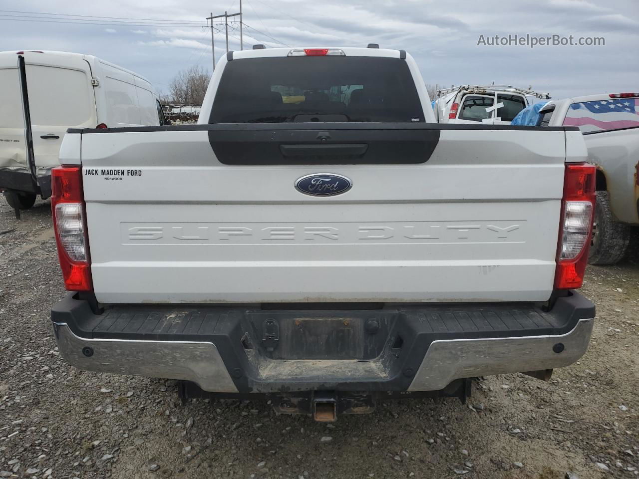 2020 Ford F250 Super Duty White vin: 1FT7W2B62LED41336