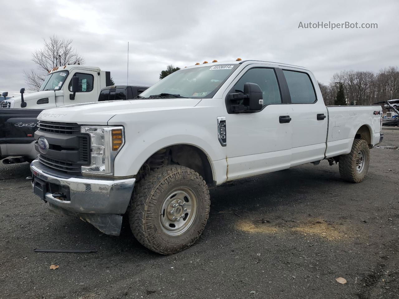 2018 Ford F250 Super Duty White vin: 1FT7W2B64JEC73697