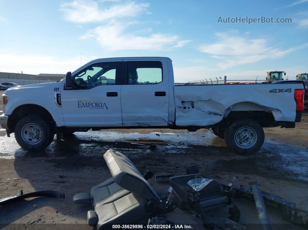 2018 Ford F-250 Xl White vin: 1FT7W2B64JED00655