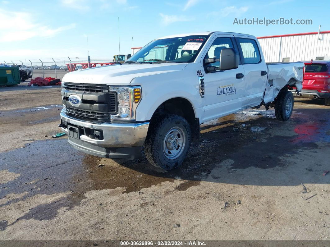 2018 Ford F-250 Xl White vin: 1FT7W2B64JED00655