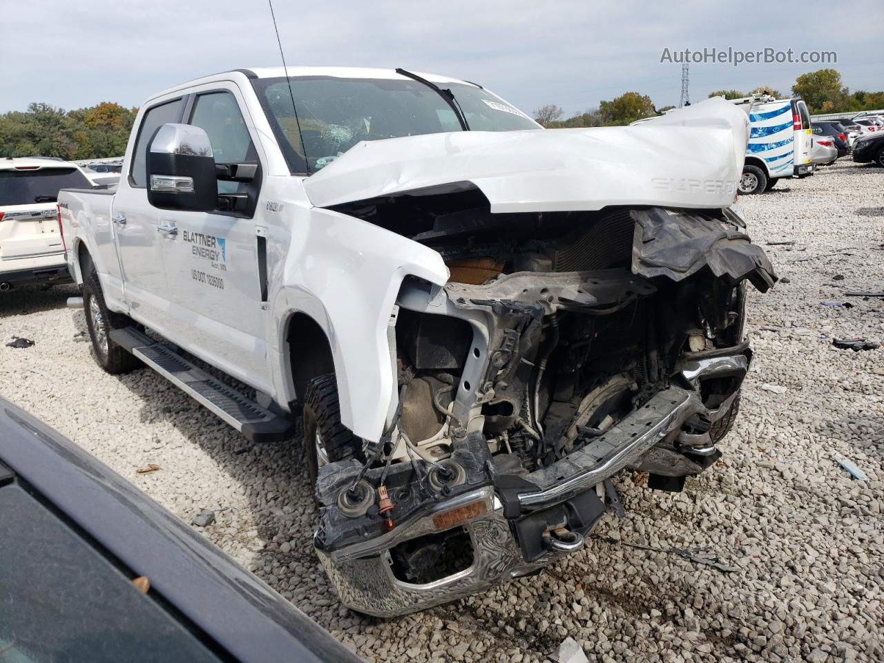 2020 Ford F250 Super Duty White vin: 1FT7W2B64LEE21995