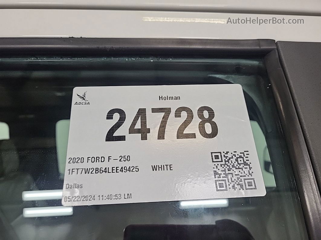 2020 Ford F-250 Xl vin: 1FT7W2B64LEE49425