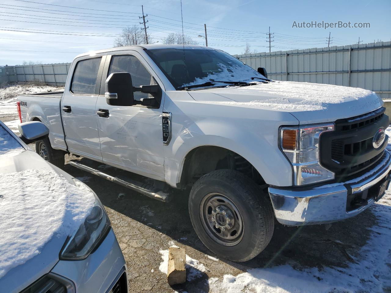 2020 Ford F250 Super Duty White vin: 1FT7W2B65LEC52327