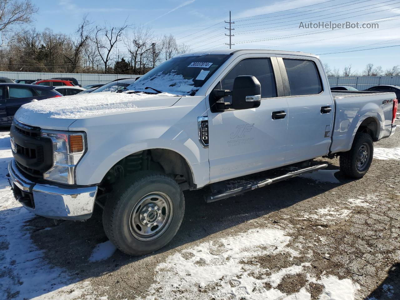 2020 Ford F250 Super Duty White vin: 1FT7W2B65LEC52327