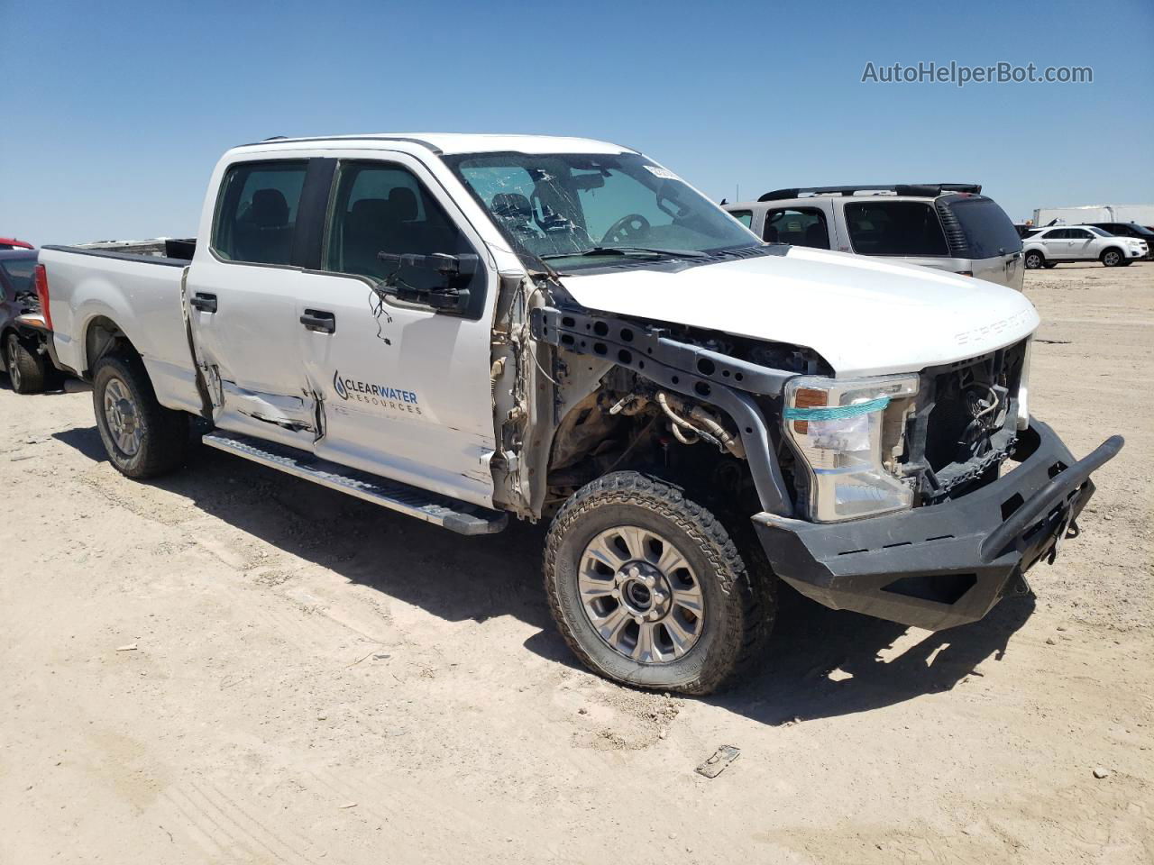 2020 Ford F250 Super Duty White vin: 1FT7W2B65LED48751