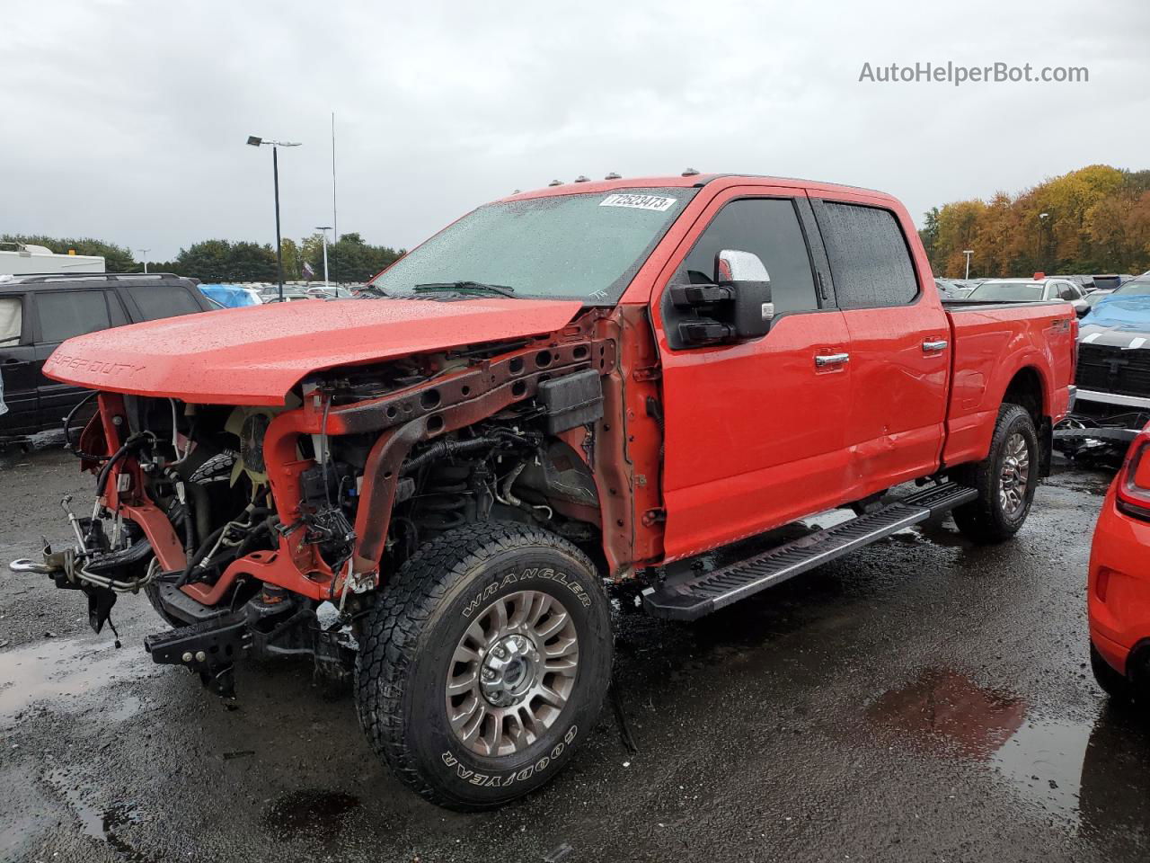 2020 Ford F250 Super Duty Красный vin: 1FT7W2B66LEE24963