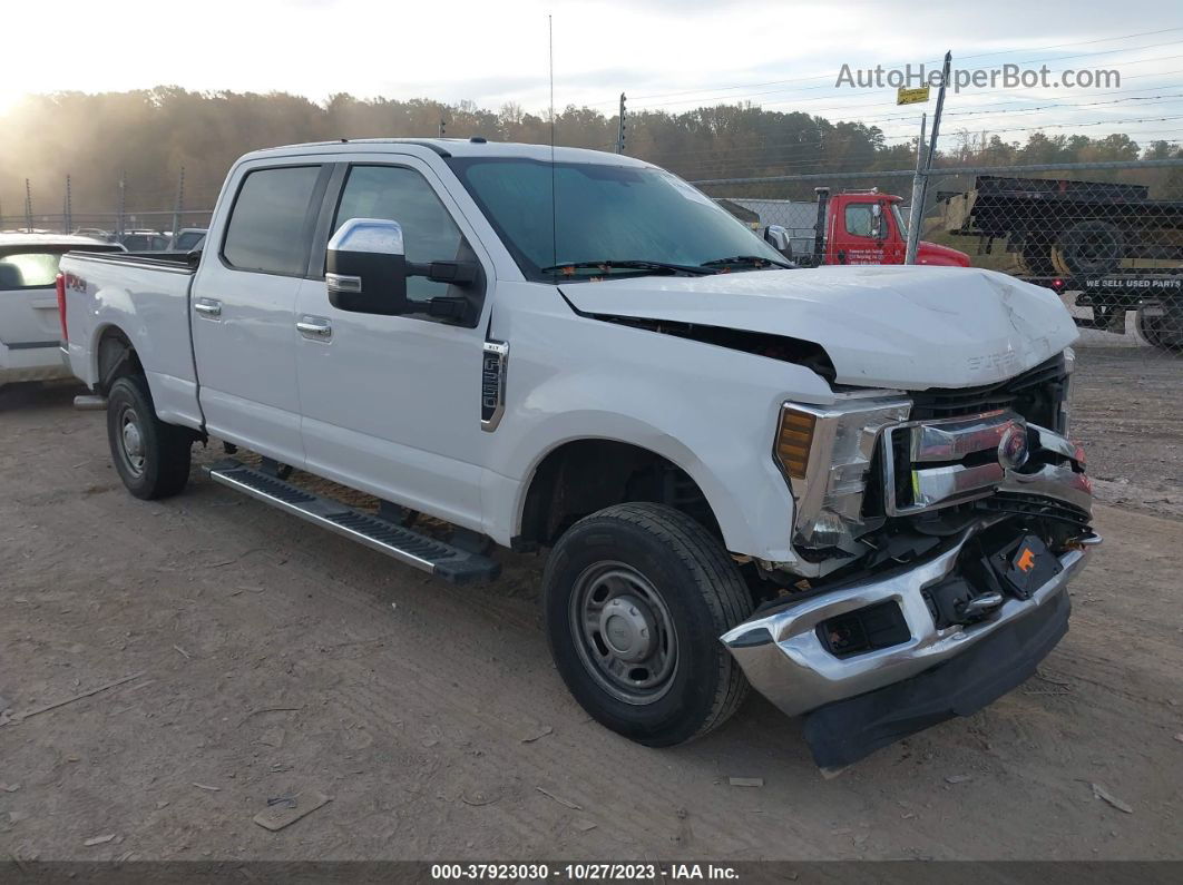 2018 Ford Super Duty F-250 Srw Xl/xlt/lariat White vin: 1FT7W2B67JEB70158