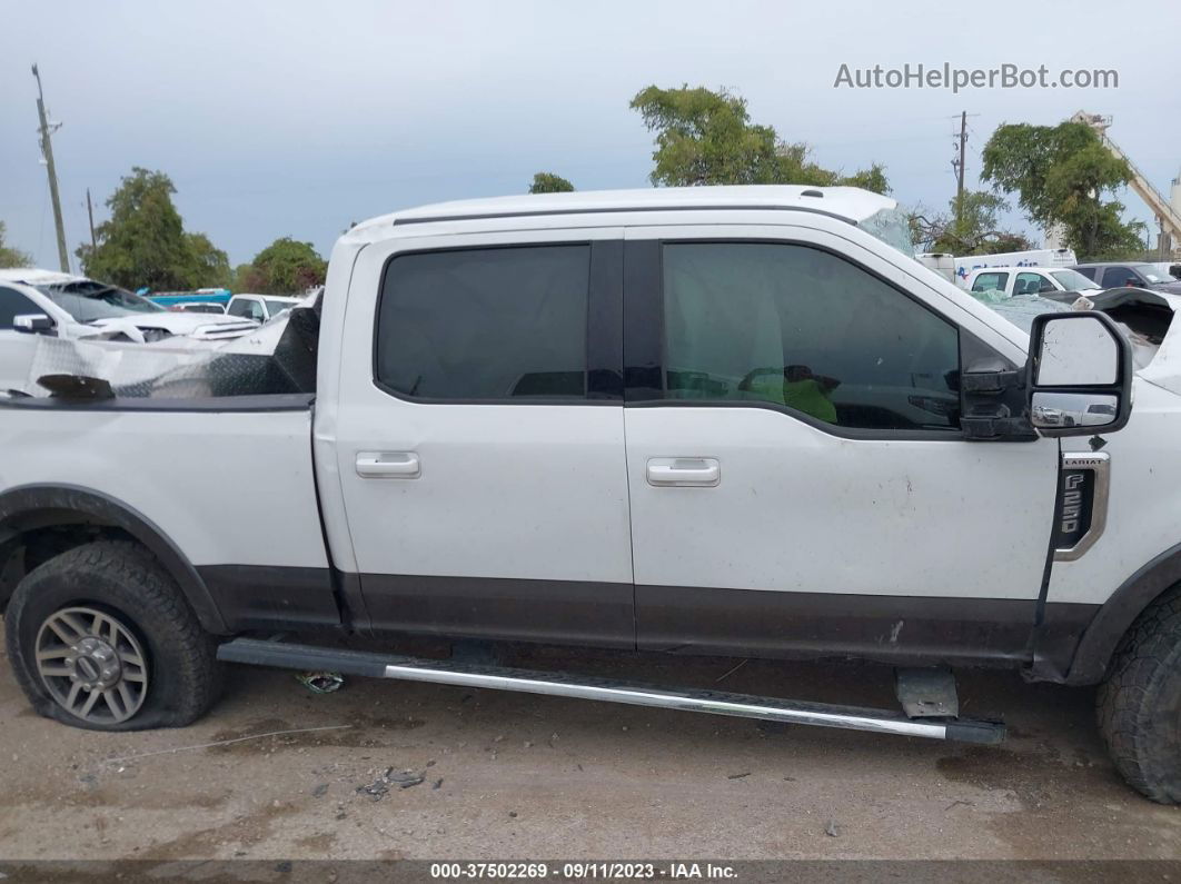 2018 Ford F-250 Lariat White vin: 1FT7W2B69JEC76837