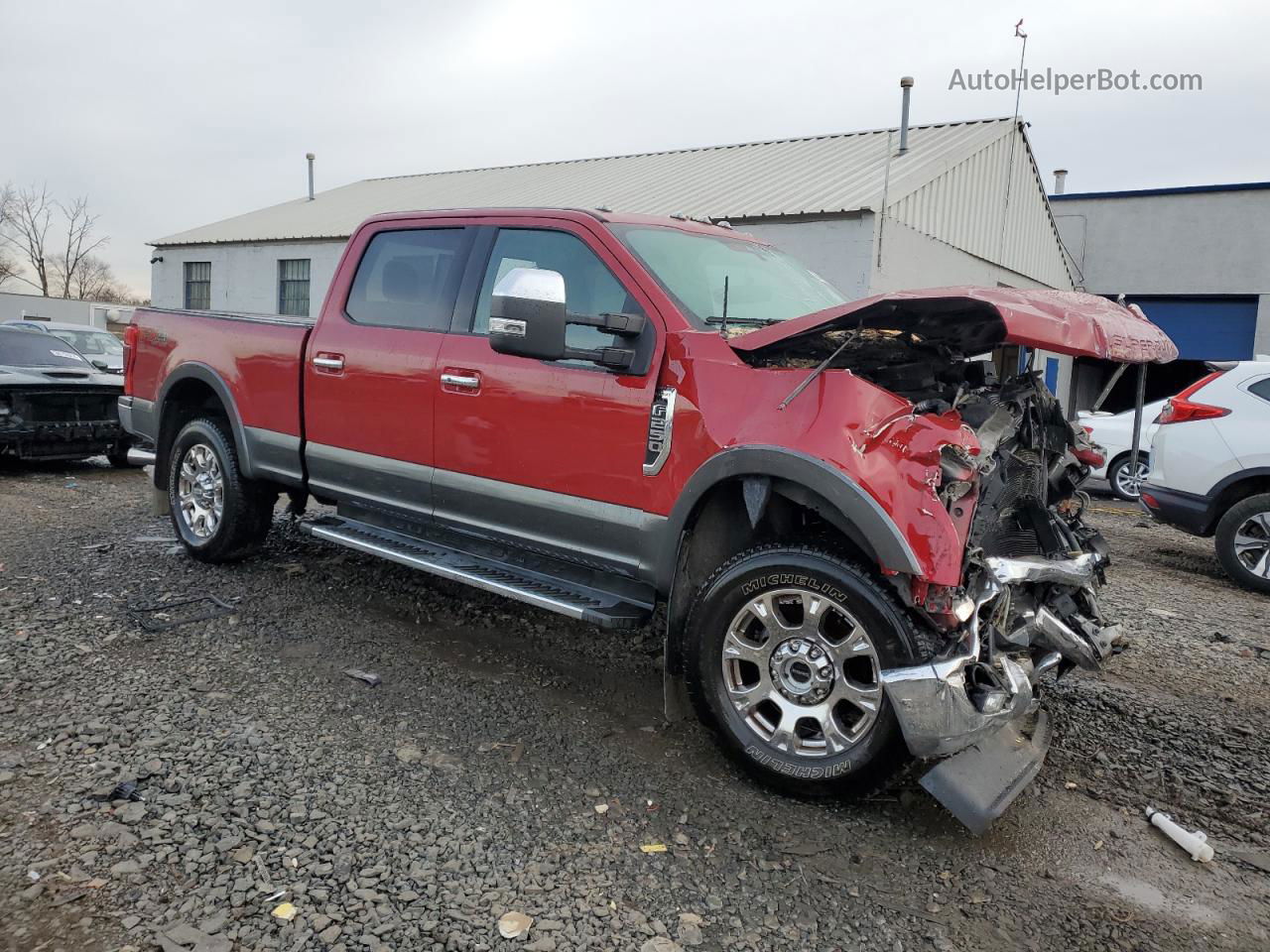 2020 Ford F250 Super Duty Burgundy vin: 1FT7W2B69LEC15507