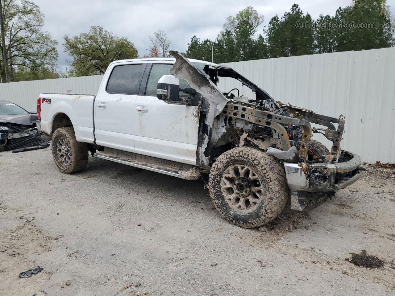 2020 Ford F250 Super Duty White vin: 1FT7W2B6XLEC59399