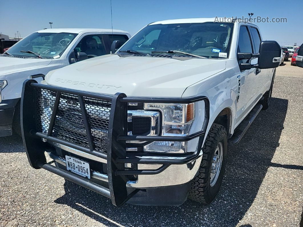 2020 Ford F-250 Xlt White vin: 1FT7W2BN6LEC12975