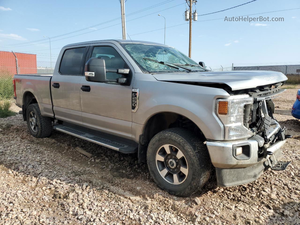 2020 Ford F250 Super Duty Silver vin: 1FT7W2BN8LED21454