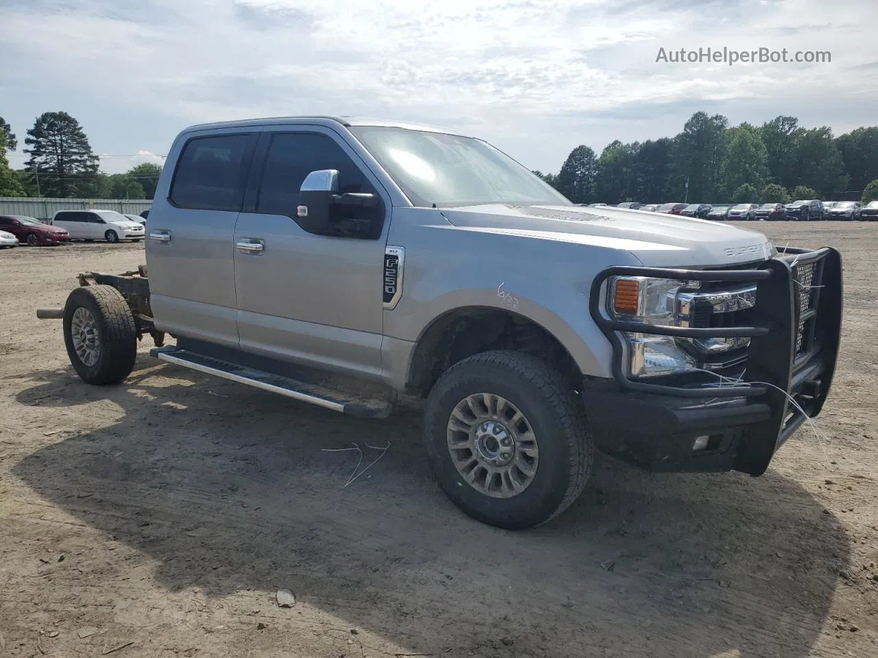 2020 Ford F250 Super Duty Silver vin: 1FT7W2BN9LED01228