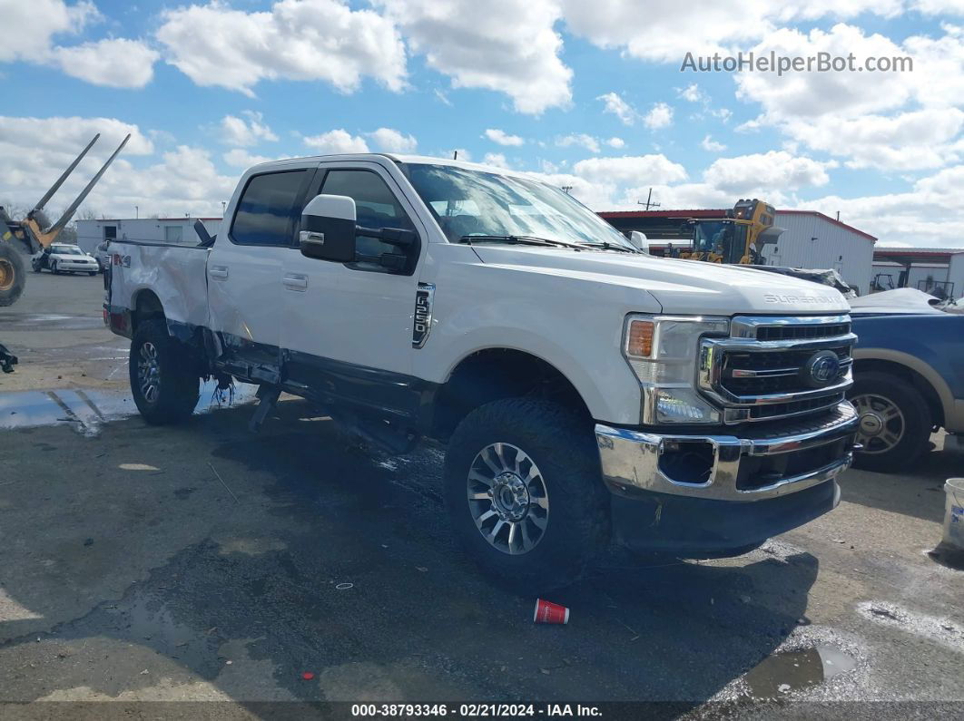 2020 Ford F-250 Lariat White vin: 1FT7W2BN9LEE66079